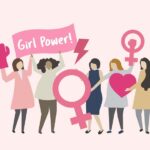 Download premium vector of Women with feminism and girl power illustration by Minty about women's rights, empower, girl power, feminism, and feminist 470010