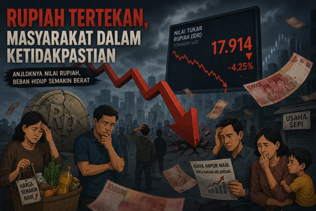 rupiah anjlok